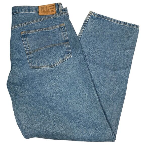 Ralph‎ Lauren Polo Jeans Co Mens Saturday Jeans 38x30 Medium Wash Straight Leg - Picture 1 of 10